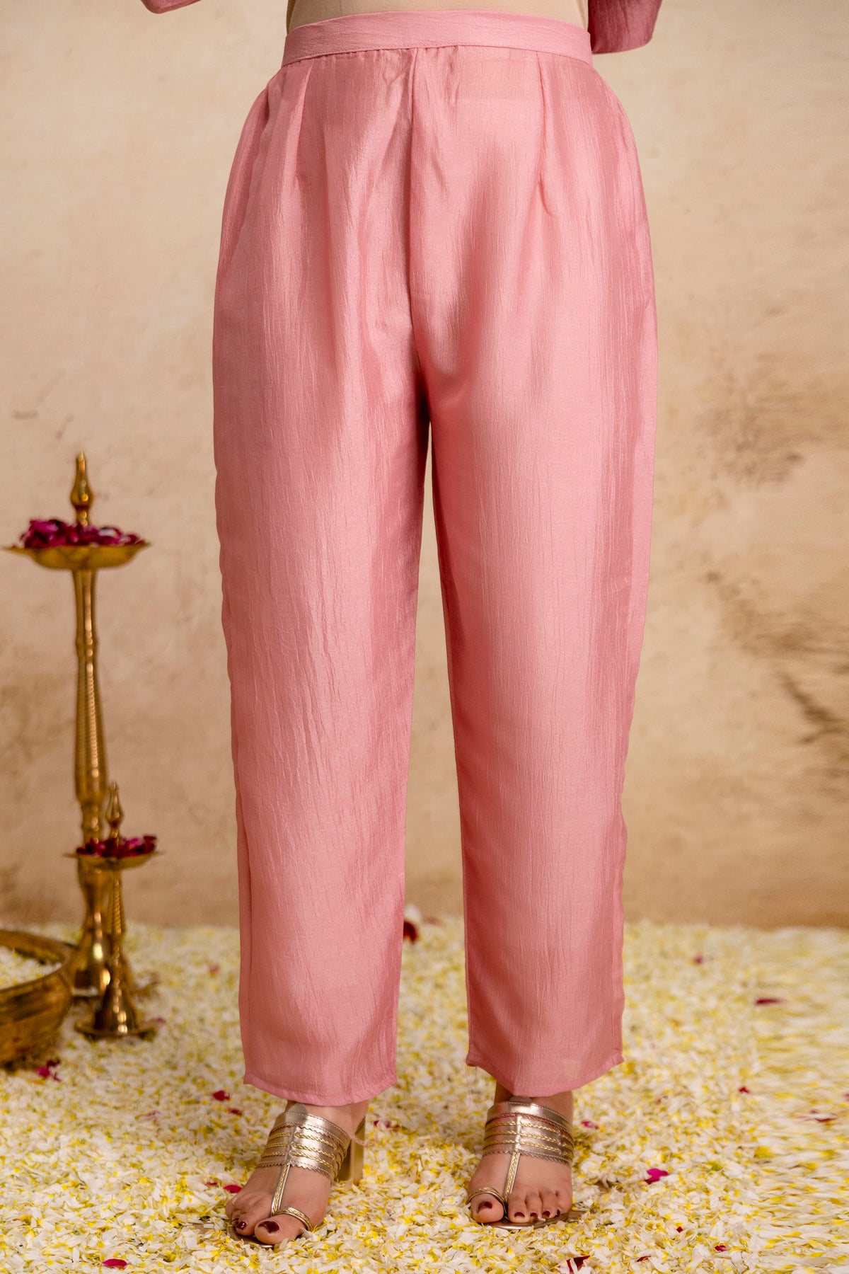 Women's Embroidered Anarkali and Pant with Dupatta Set