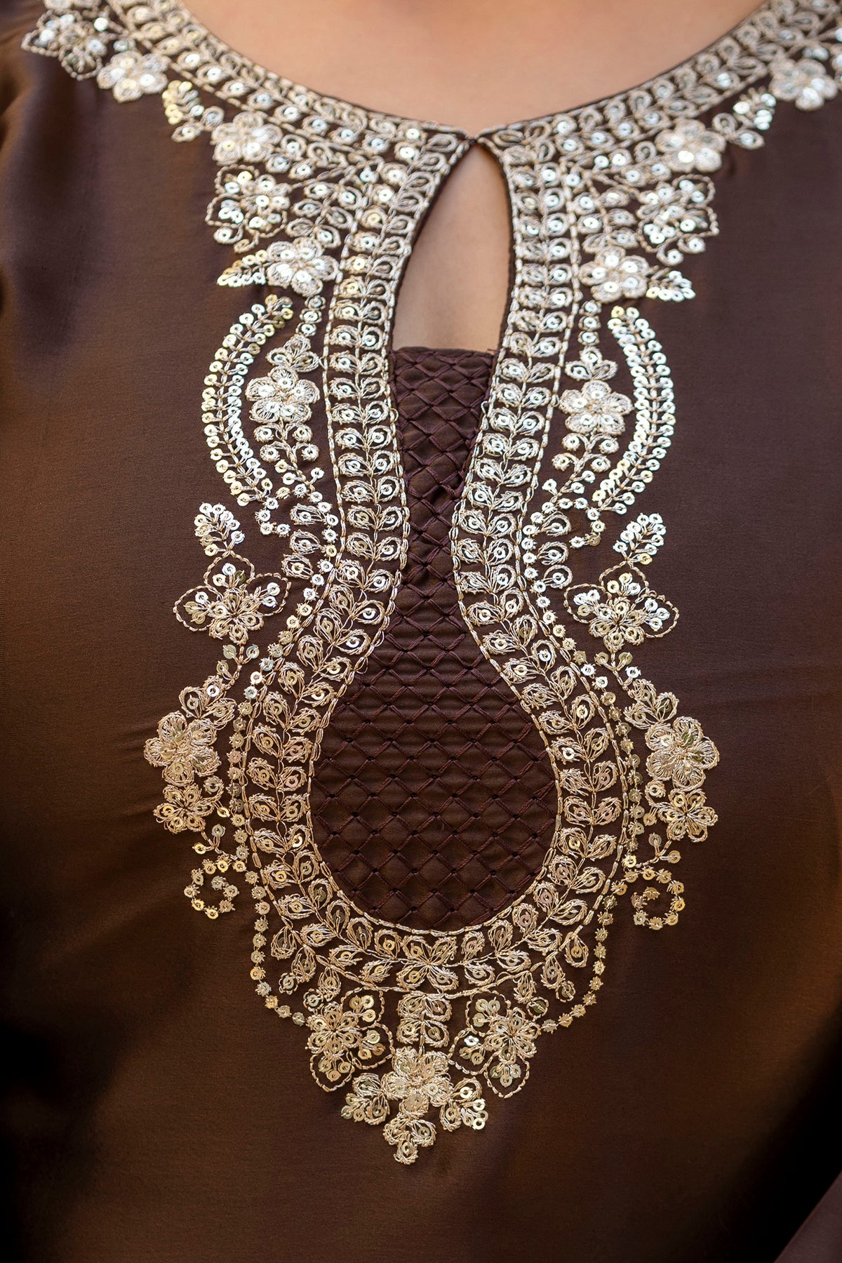 Classic Traditional Patiala Outfit with Rich Embroidery, Floral Motifs, Flowing Dupatta and Plain Patiala Pant for Special Occasions