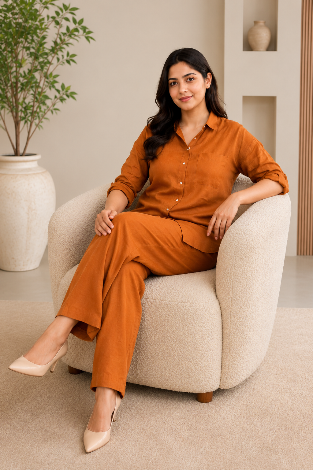 Espresso Limca Ultra Luxury Co-Ord Set