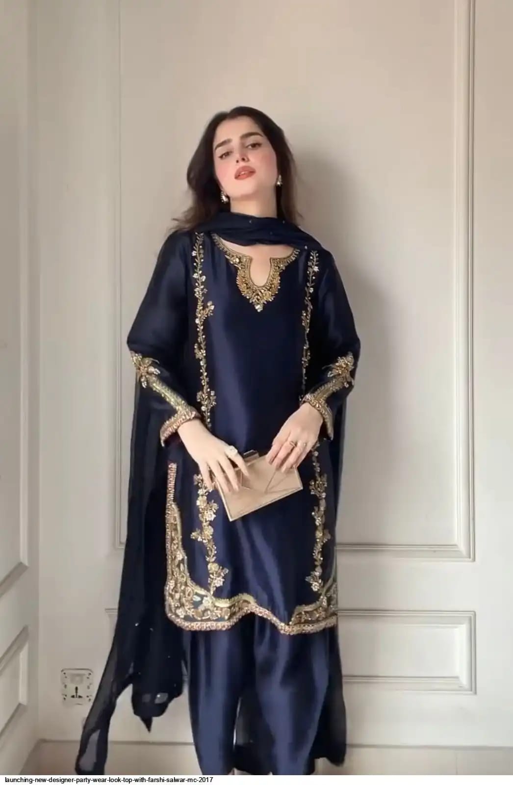 Classic Traditional Patiala Outfit with Rich Embroidery, Floral Motifs, Flowing Dupatta and Plain Patiala Pant for Special Occasions