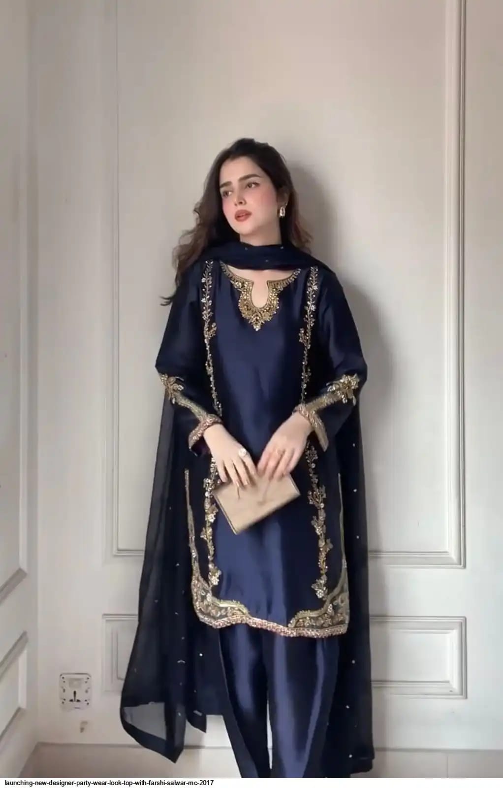 Classic Traditional Patiala Outfit with Rich Embroidery, Floral Motifs, Flowing Dupatta and Plain Patiala Pant for Special Occasions