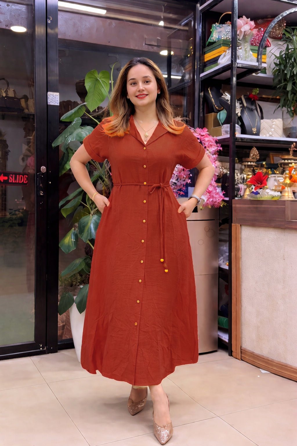 Designer Rayon Dress - Chhorii Fashion