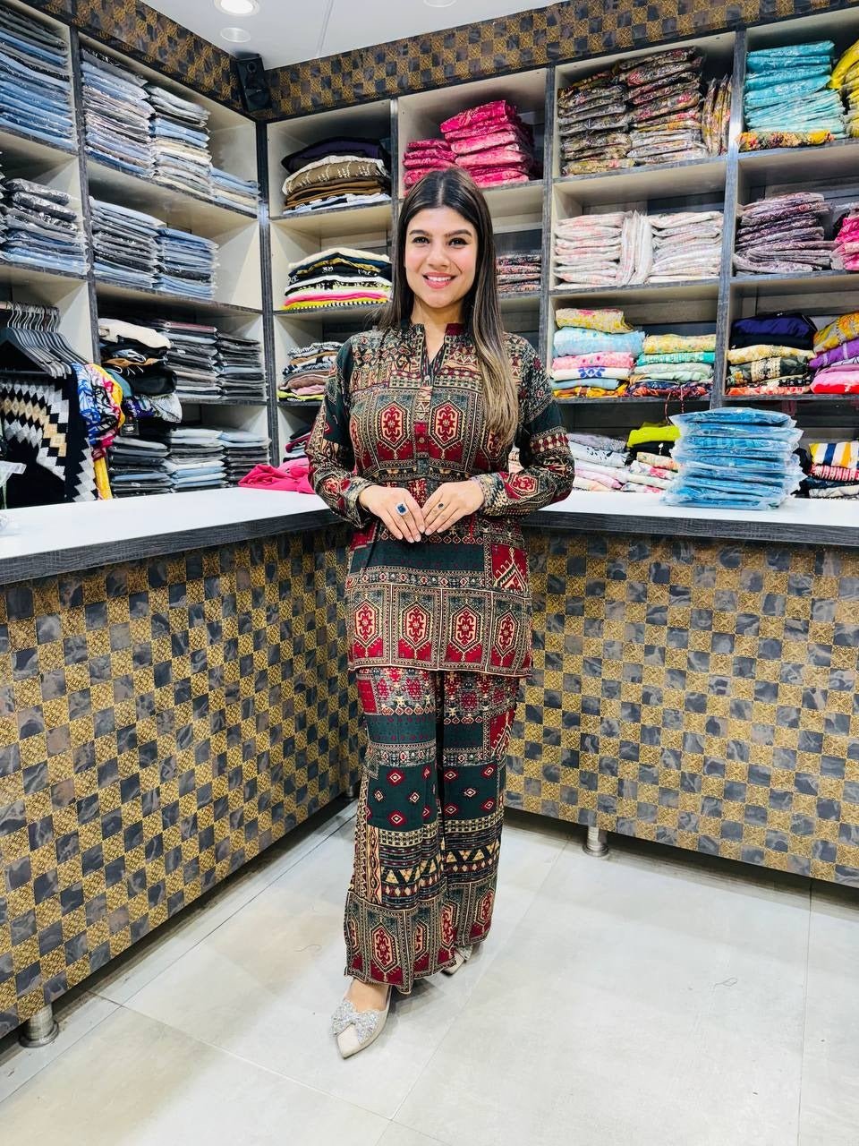 Royal Heritage Printed Co - Ord Set - Chhorii Fashion