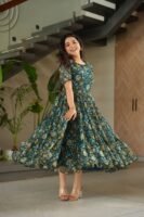 Pinu Georgette Printed Gown