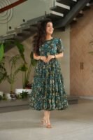 Pinu Georgette Printed Gown