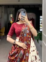 Tussar Print Lehenga Choli