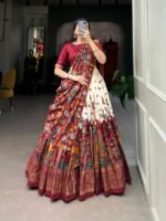 Tussar Print Lehenga Choli