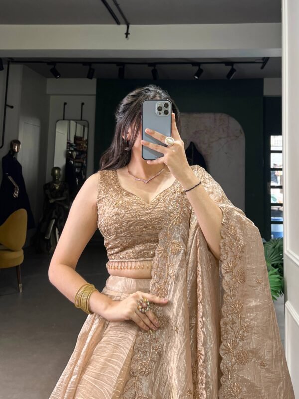 Gold Crush Lehenga