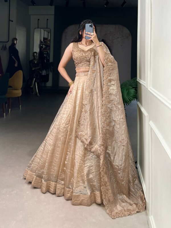 Gold Crush Lehenga