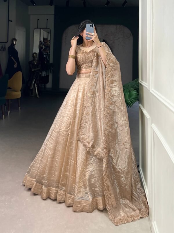 Gold Crush Lehenga