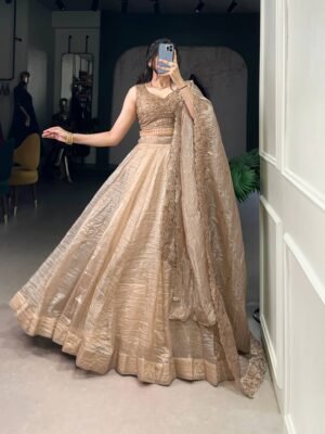 Gold Crush Lehenga