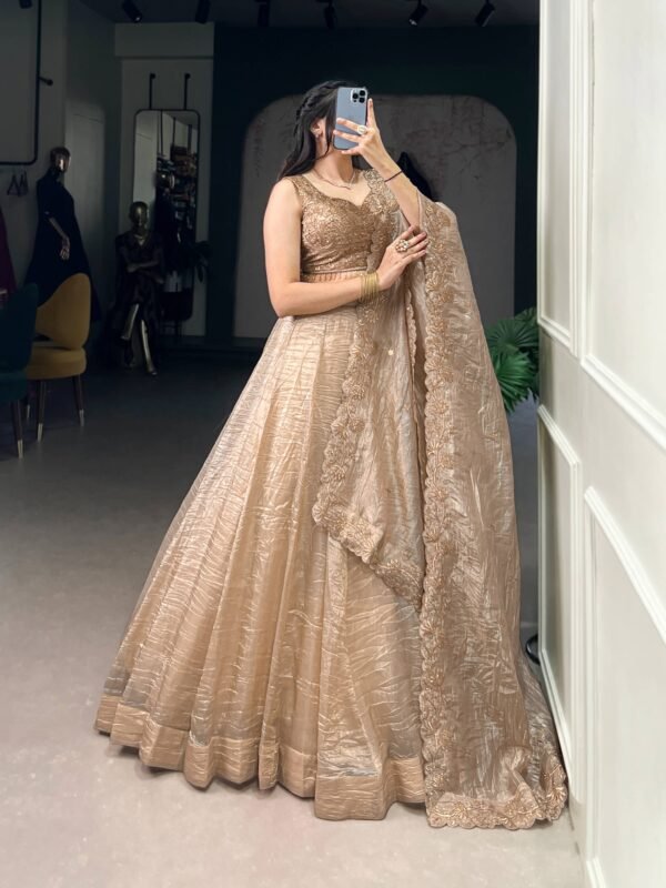 Gold Crush Lehenga