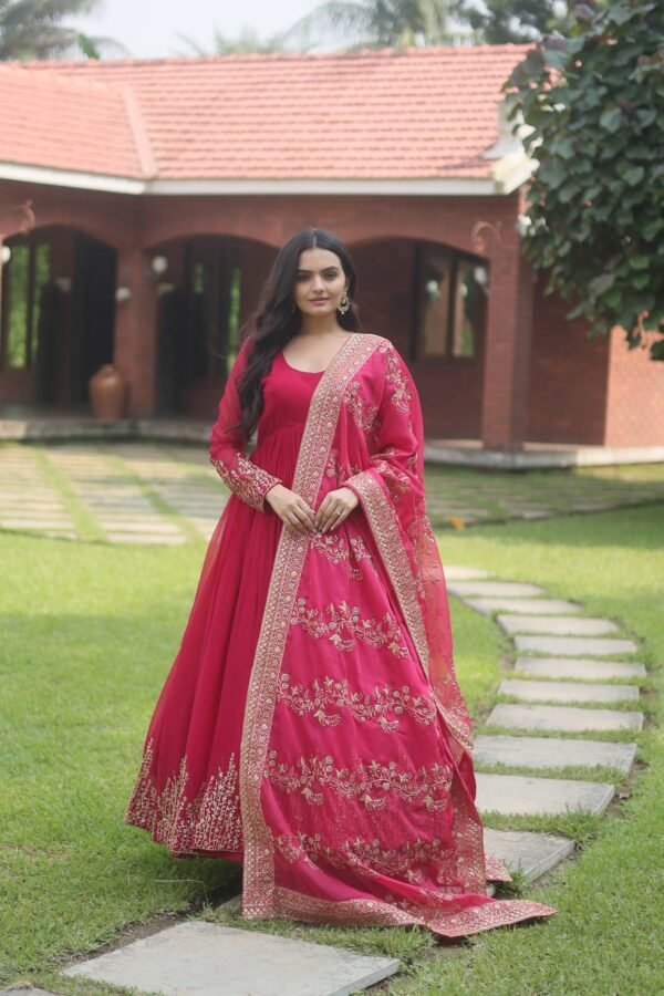 Krupa Embroidered Gown