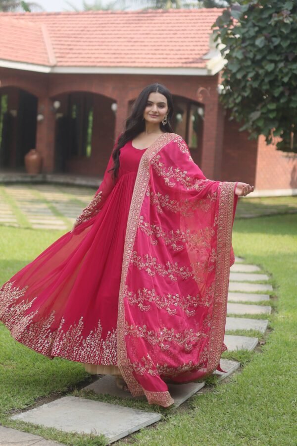 Krupa Embroidered Gown