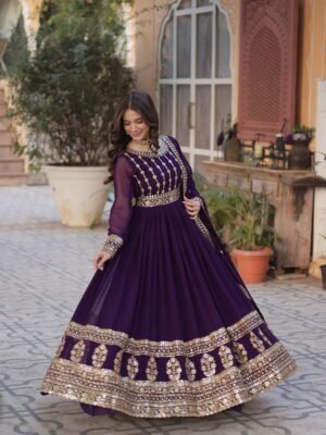 Celestial  Embroidered Gown