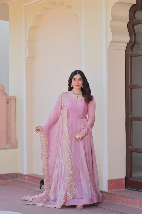 Fendy Chiffon Gown