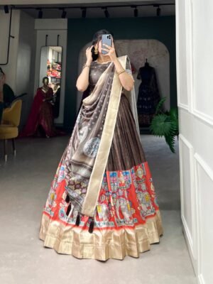 Kalamkari Print Lehenga Choli