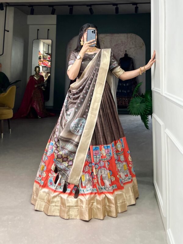 Kalamkari Print Lehenga Choli