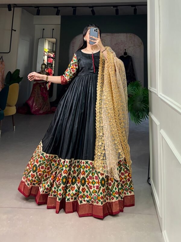Crimson Chill Coat Gown Set