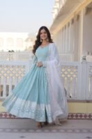 Ruchi Embroidered Gown Set