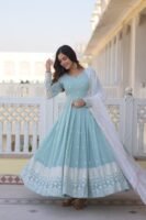 Ruchi Embroidered Gown Set