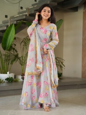 Monsoon Printed Gown