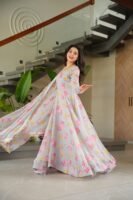 Monsoon Printed Gown