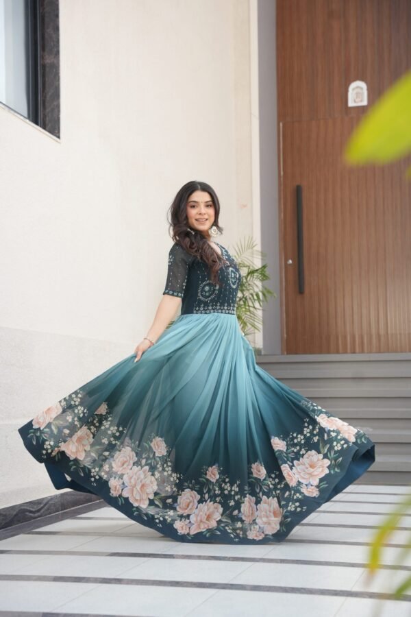 Meera Printed Gown