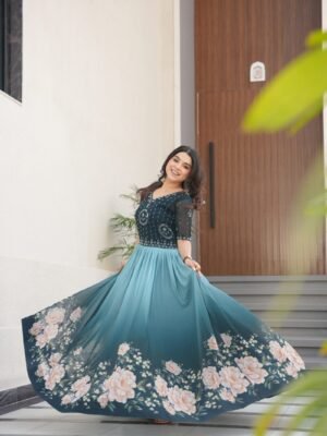 Meera Printed Gown