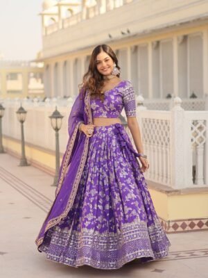 Glamorix Jacquard Lehenga Choli