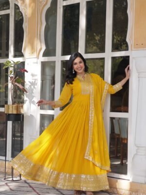 Hira Faux Blooming Gown