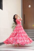 Faux Georgette Gown