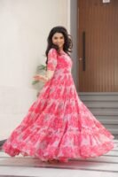 Faux Georgette Gown