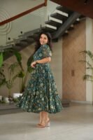Pinu Georgette Printed Gown