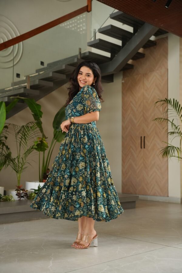 Pinu Georgette Printed Gown