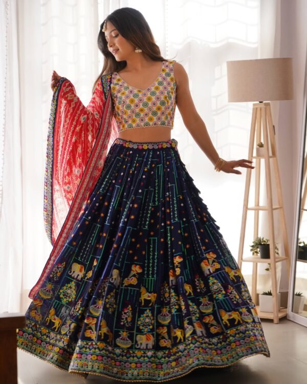 Gulbano lehenga choli